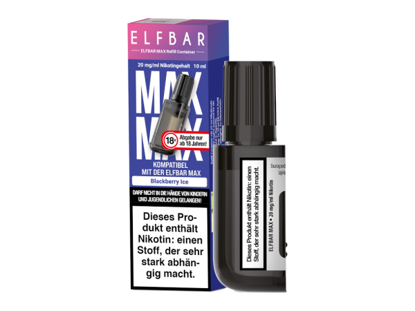 Elfbar - Max Refill Container - Blackberry Ice 20 mg/ml