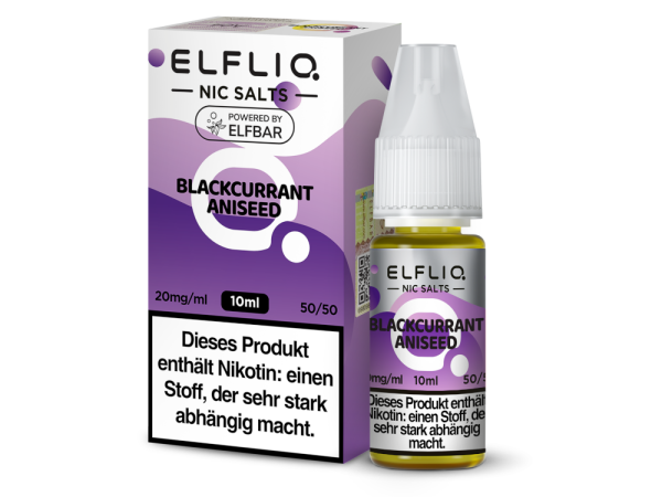 ELFLIQ - Blackcurrant Aniseed - Nikotinsalz Liquid 20 mg/ml