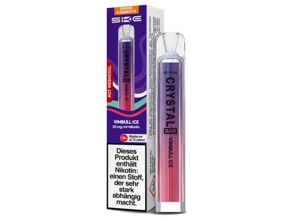 SKE - Crystal Bar Einweg E-Zigarette - Vimbull Ice 20 mg/ml